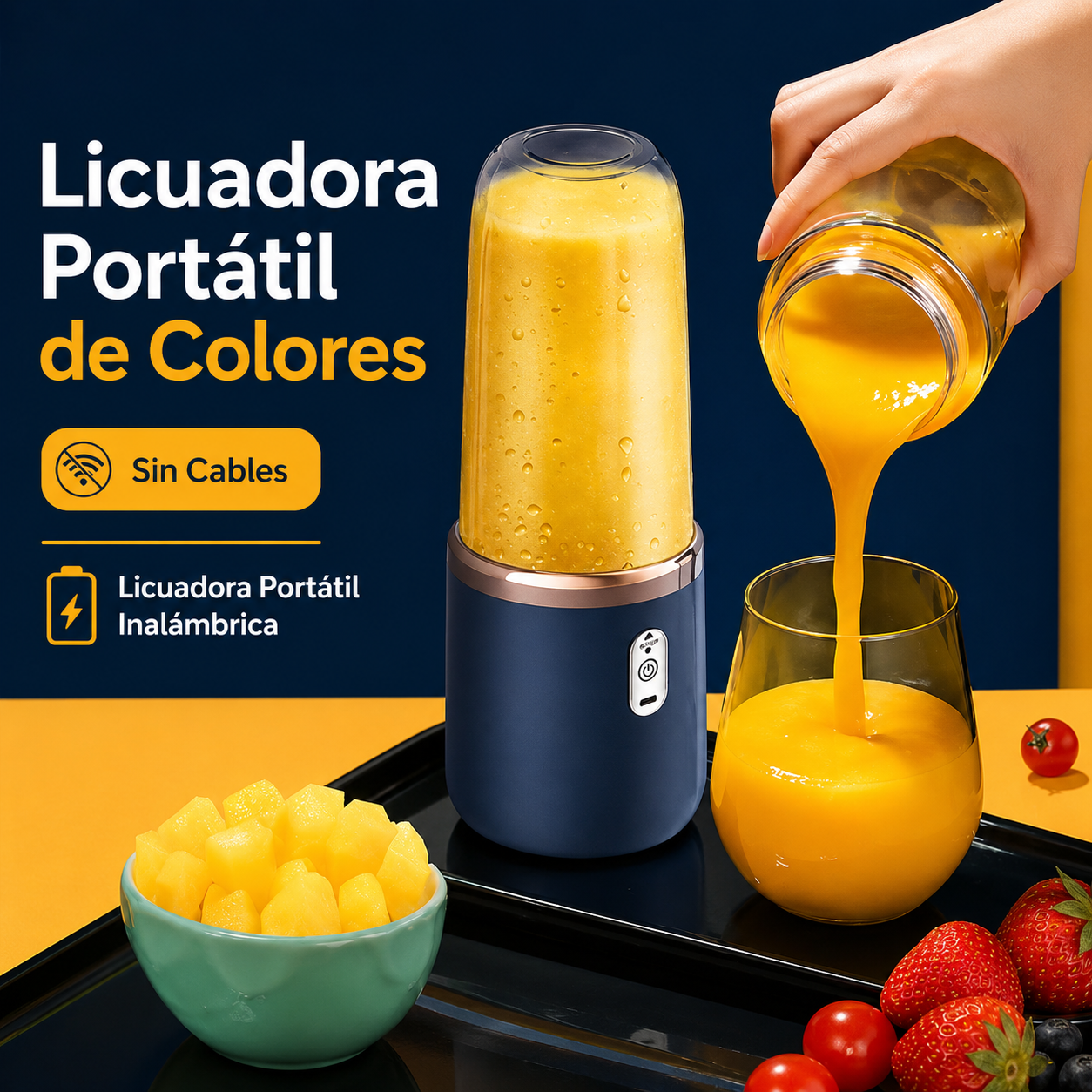 Mini Licuadora portátil 2 en 1